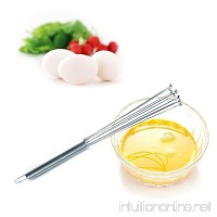 Ball Whisk - Stainless Steel Hand Mixer & Kitchen Whisk with Handle - Modern Sleek Design Whisk for Quickest Whisking  Mixing  Beating & Blending - Kitchen Gadget 12" - B01L4U6H42
